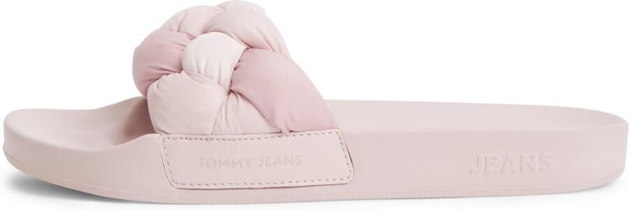Tommy Jeans Muiltjes 'Embossed Braided Strap' rosa rosé pastelroze