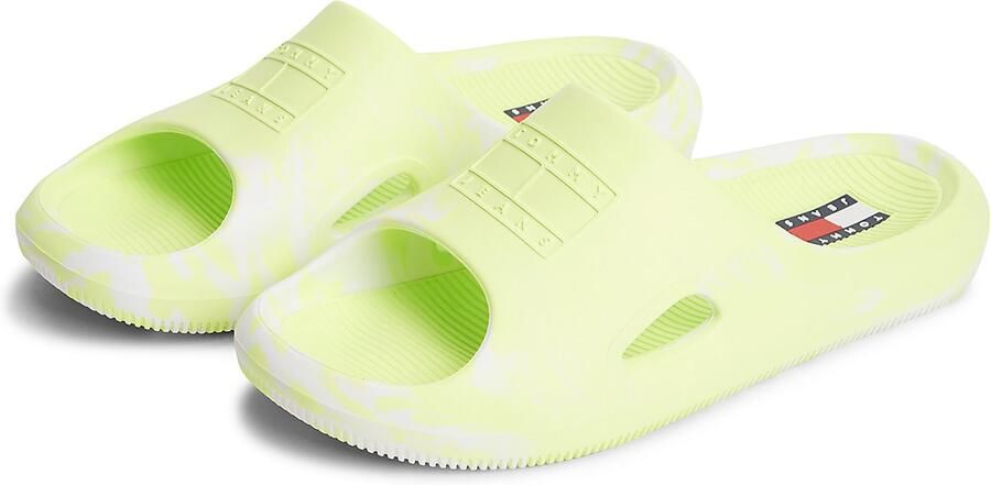 Tommy Jeans Muiltjes lichtgroen wit - Foto 5