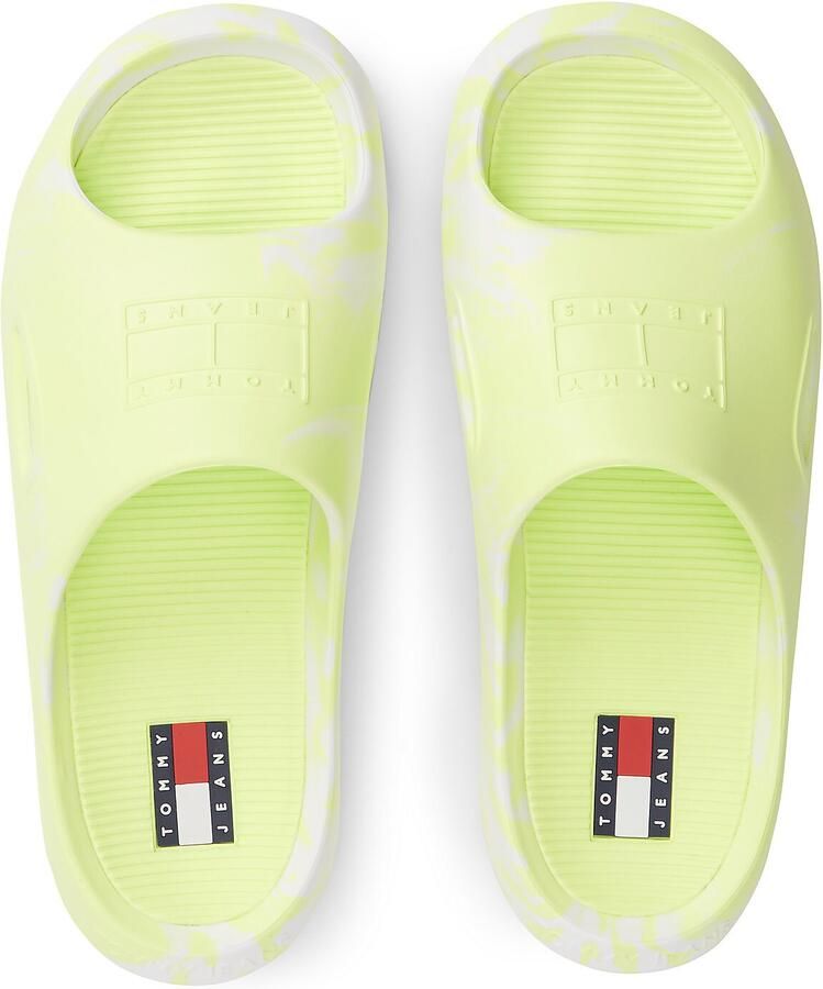 Tommy Jeans Muiltjes lichtgroen wit - Foto 2