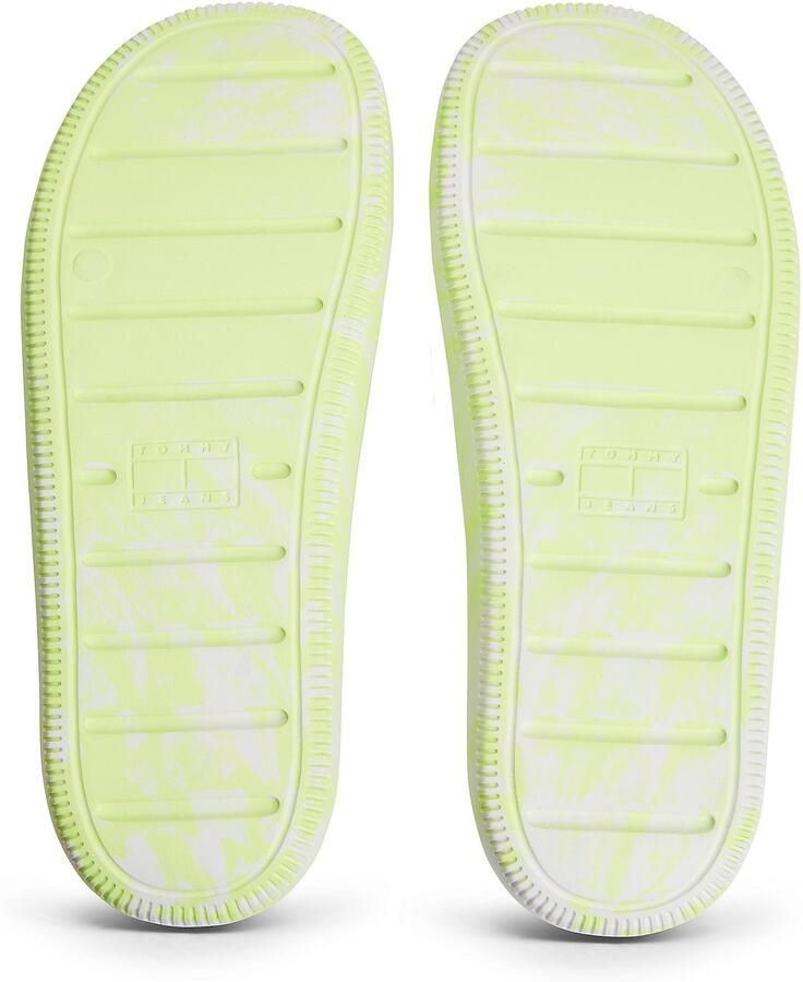 Tommy Jeans Muiltjes lichtgroen wit - Foto 3