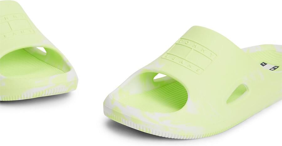 Tommy Jeans Muiltjes lichtgroen wit - Foto 4