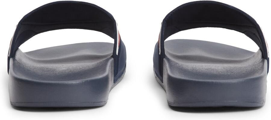Tommy Jeans Muiltjes 'Logo Strap Pool' navy cranberry wit - Foto 4