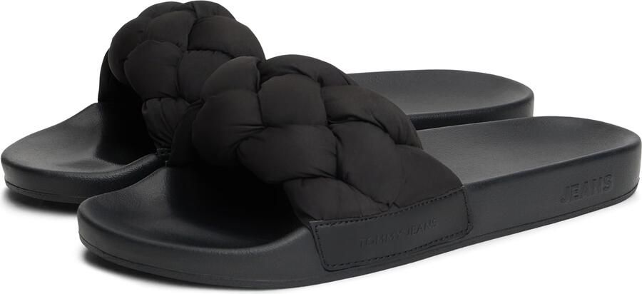 Tommy Hilfiger Badslipper met gevlochten riempjes - Foto 4