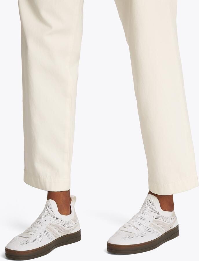 TOMMY JEANS Slip-on sneakers THE GREENWICH KNITTED vrijetijdsschoen halfschoen instapschoen met praktische aantrek lus