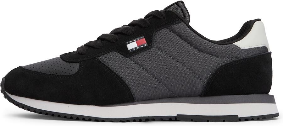 Tommy Jeans Sneakers laag antraciet zwart wit - Foto 2