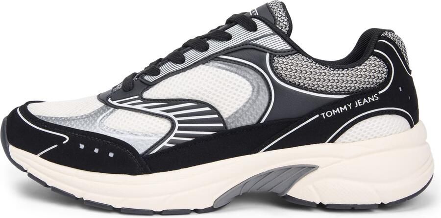 Tommy Jeans Sneakers laag 'ARCHIVE '25' grijs zwart wit