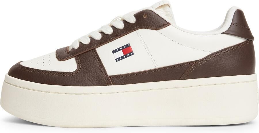 Tommy Jeans Sneakers laag 'ARCHIVE 98' chocoladebruin wit