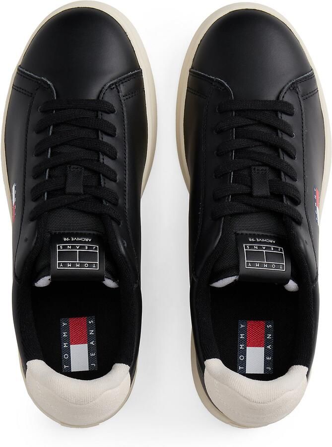TOMMY JEANS Plateausneakers ARCHIVE' 98 vrijetijdsschoen halfhoge schoen veterschoen met logo op de tong - Foto 3