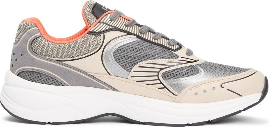 Tommy Jeans Sneakers laag 'ARCHIVE' beige donkergrijs neonoranje - Foto 7