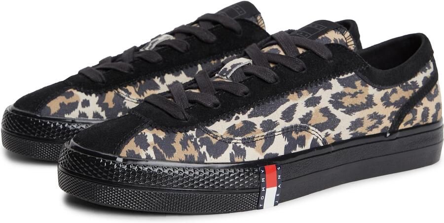 Tommy Jeans Sneakers laag 'ARCHIVE Y2K CHEETAH' lichtbeige brokaat zwart - Foto 4