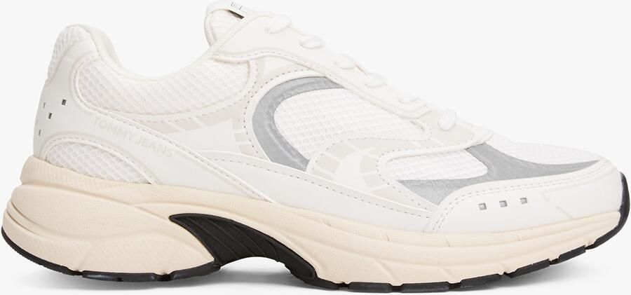 TOMMY JEANS Sneakers met sleehak ARCHIVE'25 plateau vrijetijdsschoen lage schoen veterschoen met contrastafwerking