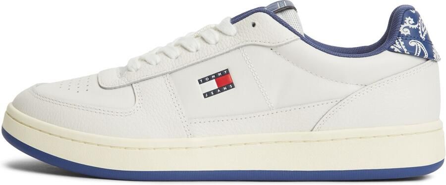 Tommy Jeans Sneakers laag 'Bandana Print Archive Court' saffier offwhite