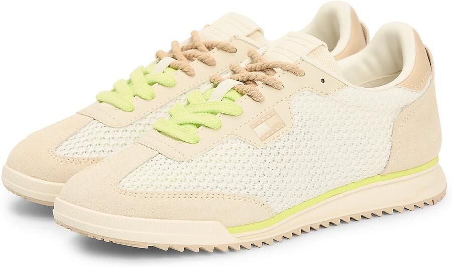 Tommy Jeans Sneakers laag beige crème lichtbeige limoen - Foto 6
