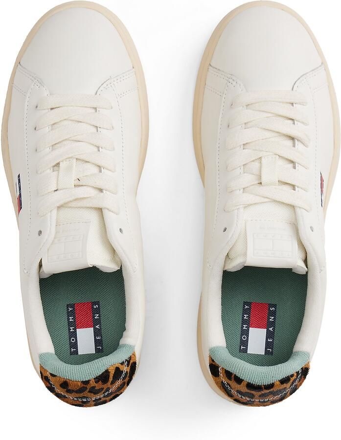 Tommy Jeans Sneakers laag blauw bruin rood zwart wit - Foto 3