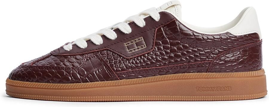 Tommy Jeans Sneakers laag bourgogne wit