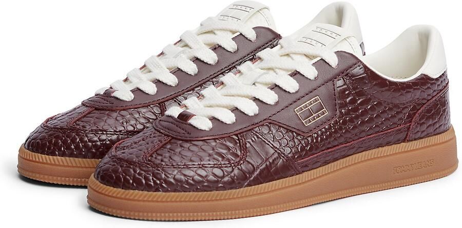 Tommy Jeans Sneakers laag bourgogne wit - Foto 6