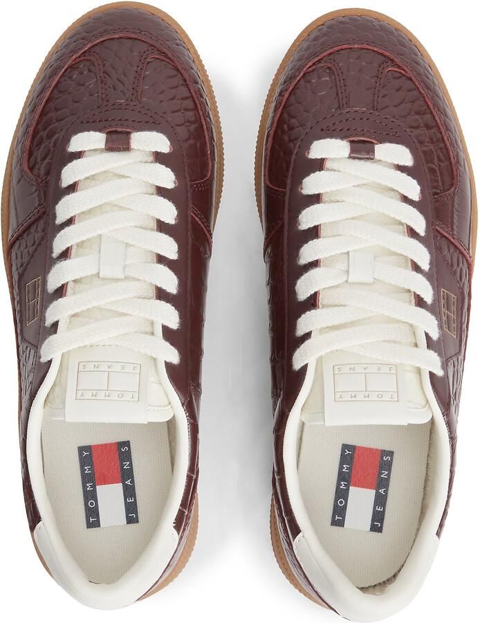 Tommy Jeans Sneakers laag bourgogne wit - Foto 3