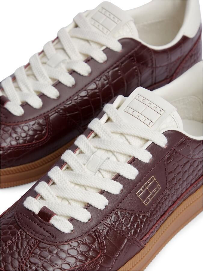 Tommy Jeans Sneakers laag bourgogne wit - Foto 4