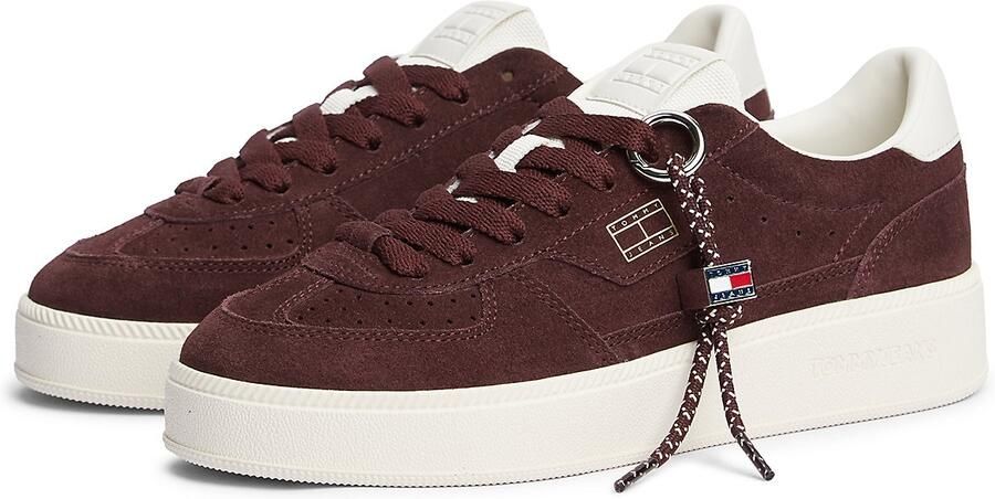 Tommy Jeans Sneakers laag chocoladebruin wit - Foto 6
