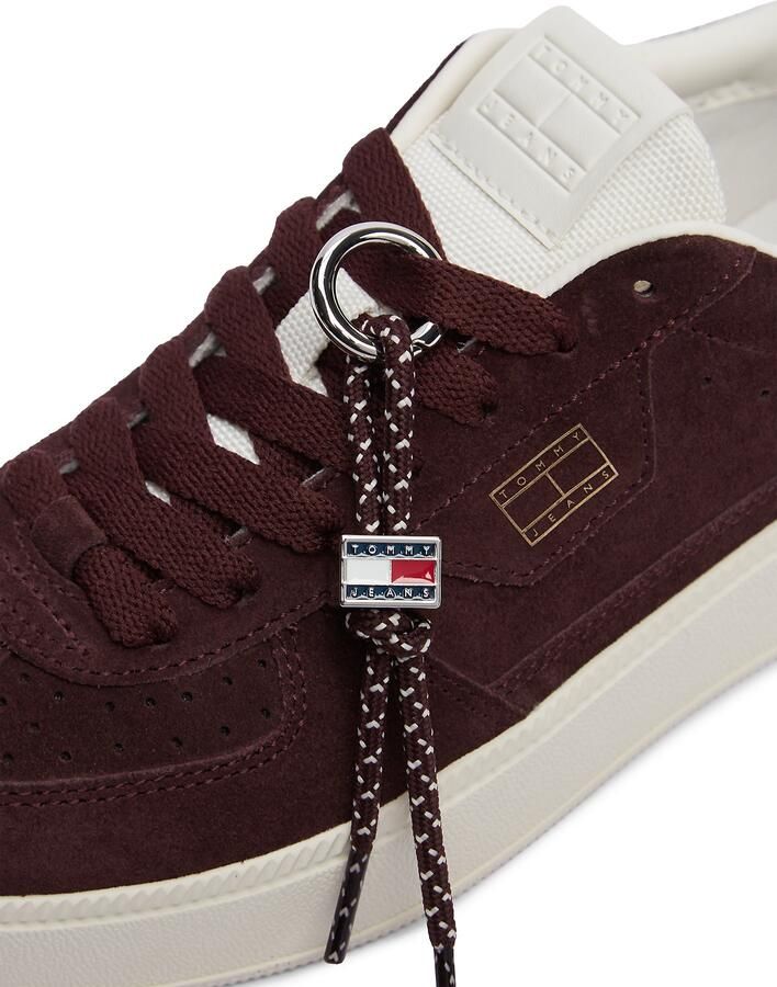 Tommy Jeans Sneakers laag chocoladebruin wit - Foto 3
