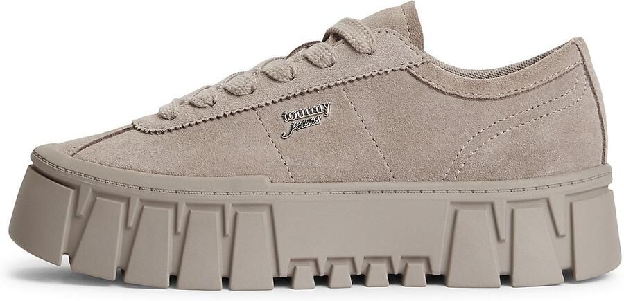 Tommy Jeans Sneakers laag donkerbeige