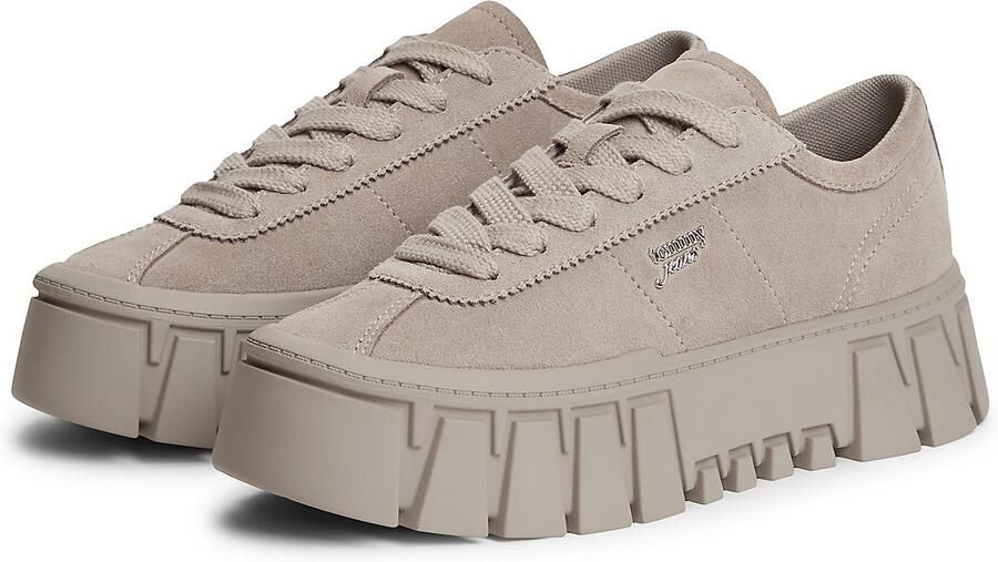 Tommy Jeans Sneakers laag donkerbeige - Foto 6