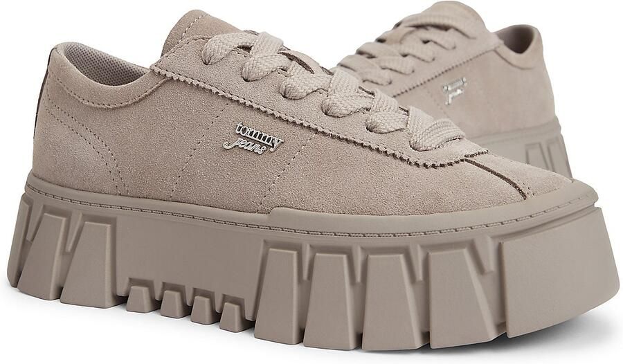 Tommy Jeans Sneakers laag donkerbeige - Foto 4