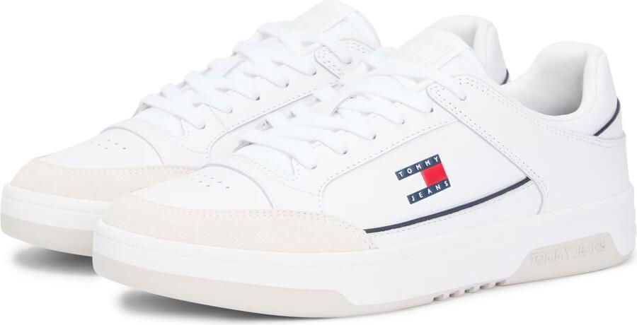 Tommy Jeans Sneakers laag donkerblauw knalrood wit offwhite - Foto 7