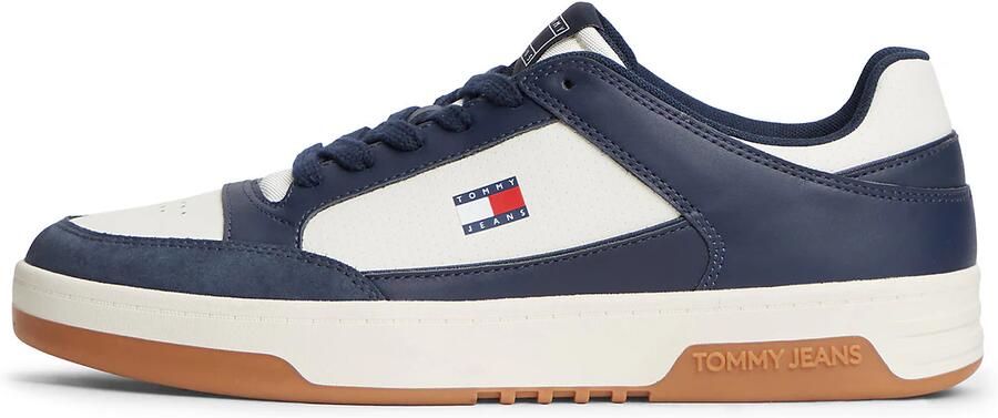 Tommy Jeans Sneakers laag donkerblauw natuurwit