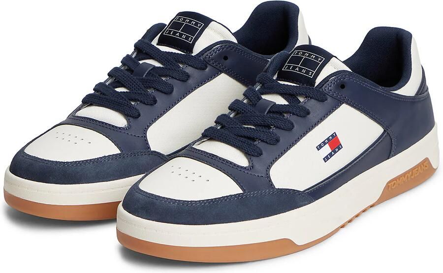 Tommy Jeans Sneakers laag donkerblauw natuurwit - Foto 5
