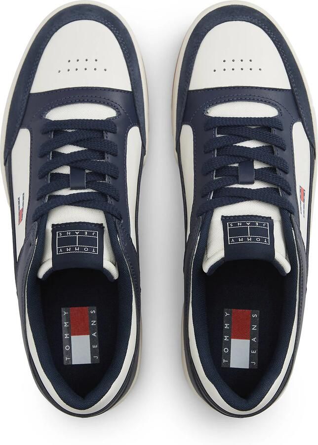 Tommy Jeans Sneakers laag donkerblauw natuurwit - Foto 4