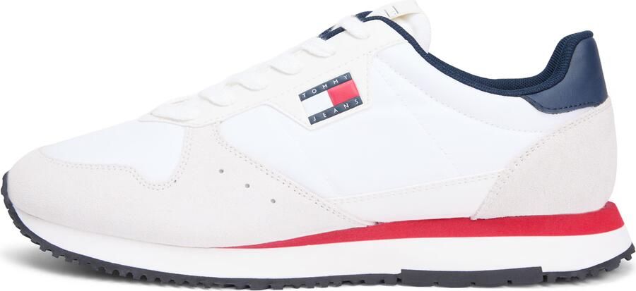 Tommy Jeans Sneakers laag donkerblauw wit wolwit - Foto 6