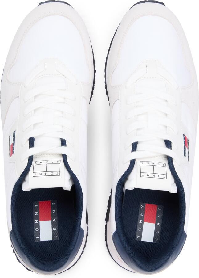 Tommy Jeans Sneakers laag donkerblauw wit wolwit - Foto 8