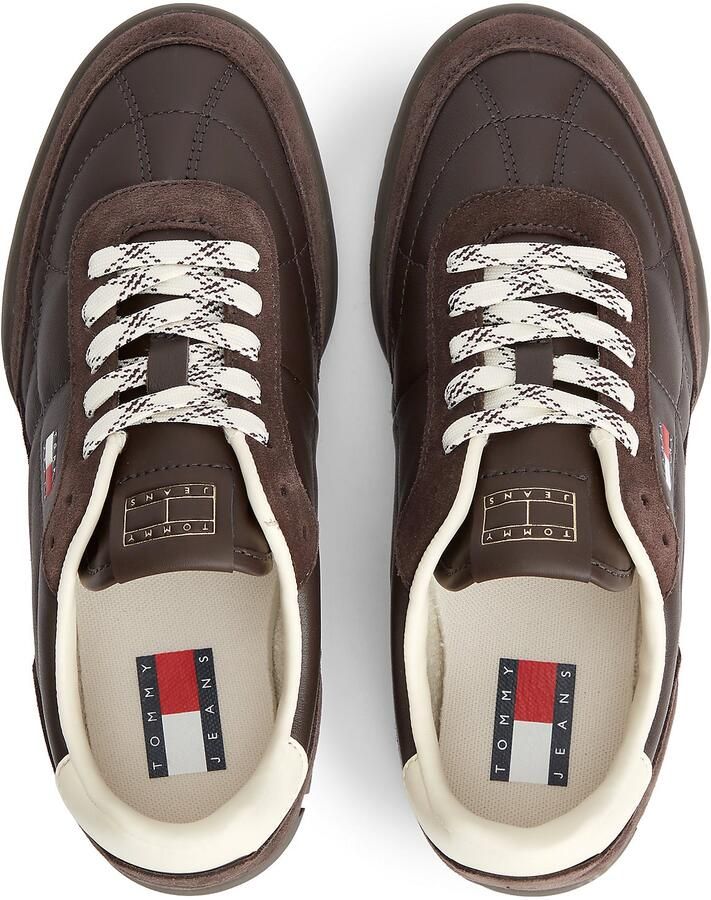 Tommy Jeans Sneakers laag donkerbruin - Foto 3