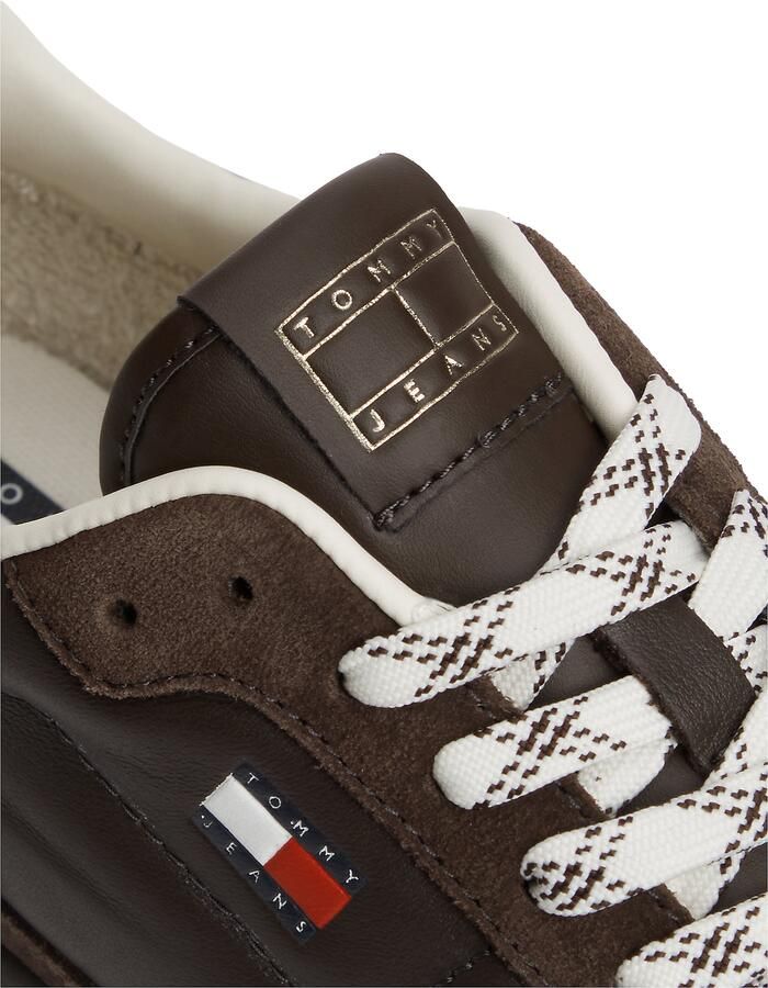 Tommy Jeans Sneakers laag donkerbruin - Foto 4