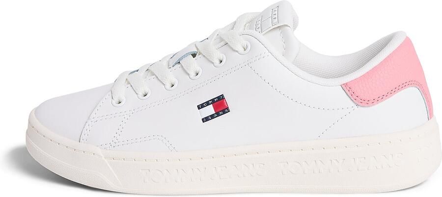 Tommy Jeans Sneakers laag ecru navy rosa rood