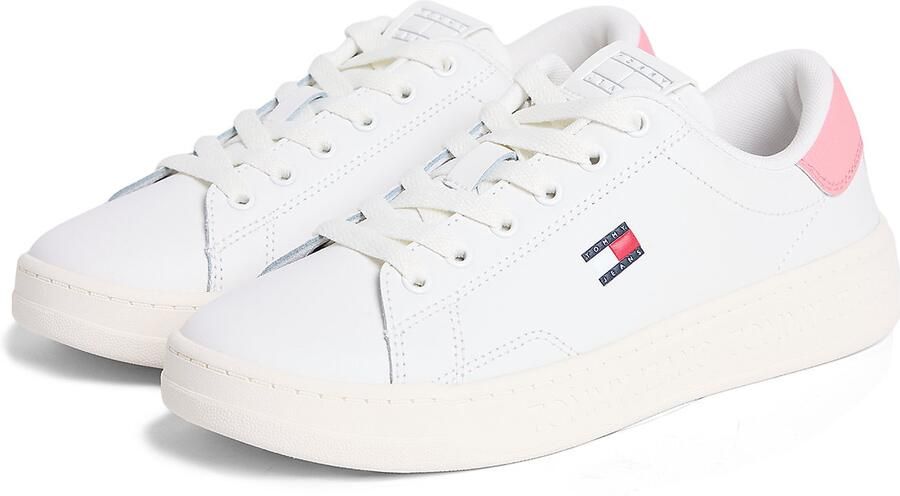 Tommy Jeans Sneakers laag ecru navy rosa rood - Foto 6