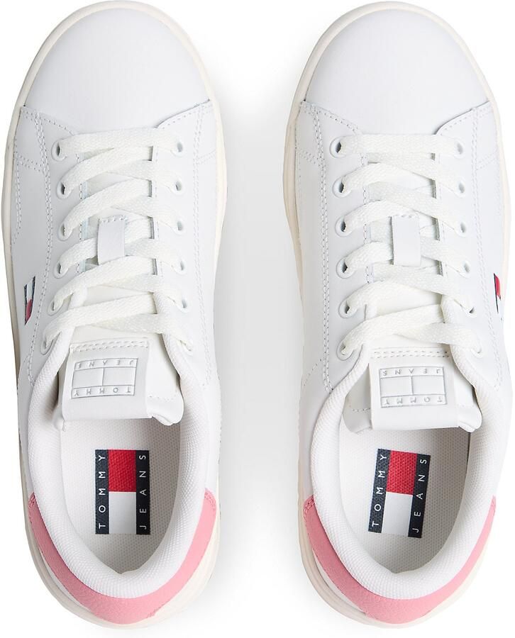 Tommy Jeans Sneakers laag ecru navy rosa rood - Foto 4