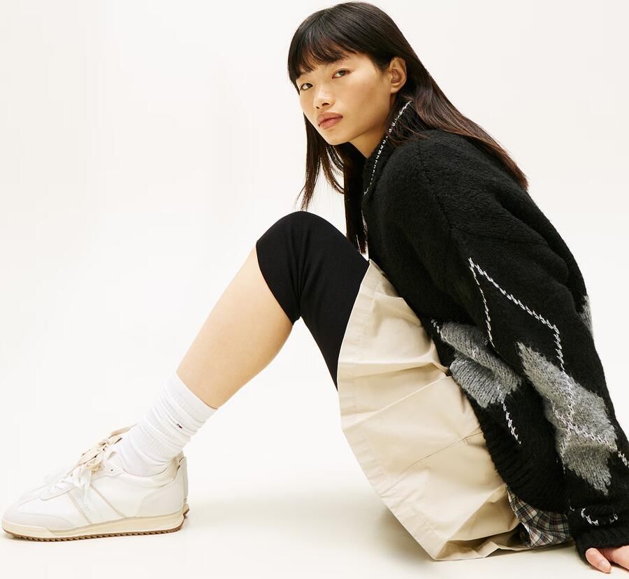Tommy Jeans Sneakers laag ecru sand lichtgrijs - Foto 5