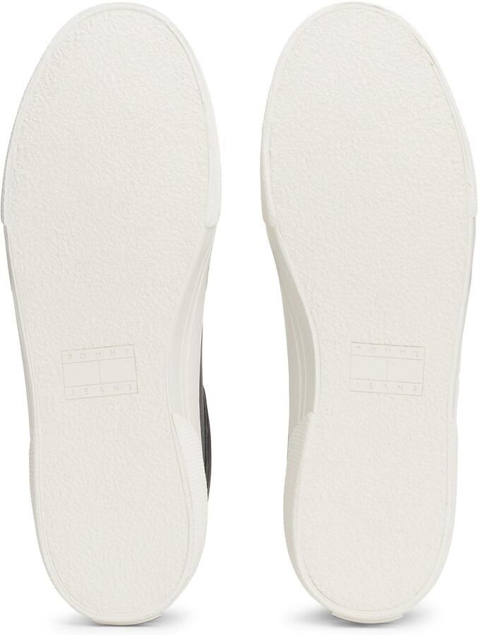 Tommy Jeans Zwarte PU Leren Skate Derby Sneakers Black Heren - Foto 3