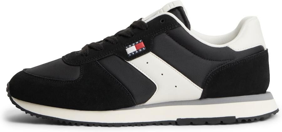 Tommy Jeans Sneakers laag 'Eva Runner' zwart wit