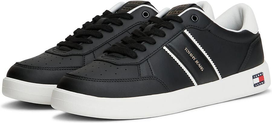 Tommy Jeans Sneakers laag goud zwart wit - Foto 6
