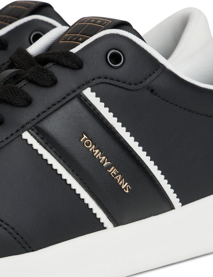 Tommy Jeans Sneakers laag goud zwart wit - Foto 3