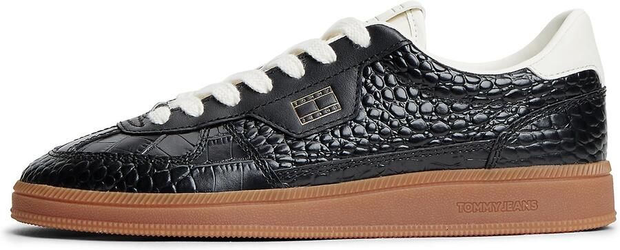 Tommy Jeans Sneakers laag 'Greenwich' goud zwart wit