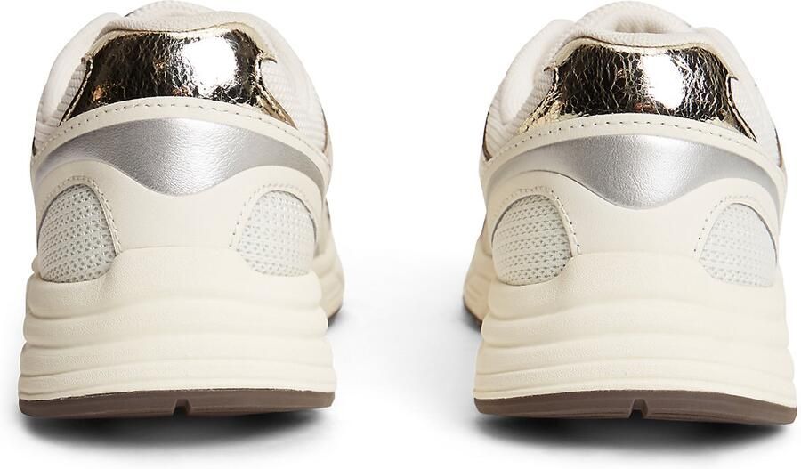 Tommy Jeans Sneakers laag ivoor goud zilver - Foto 5