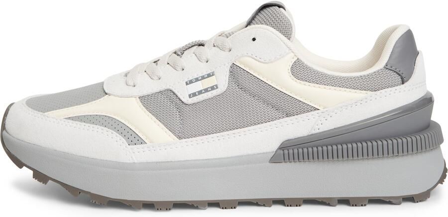 Tommy Jeans Sneakers laag ivoor grijs wit
