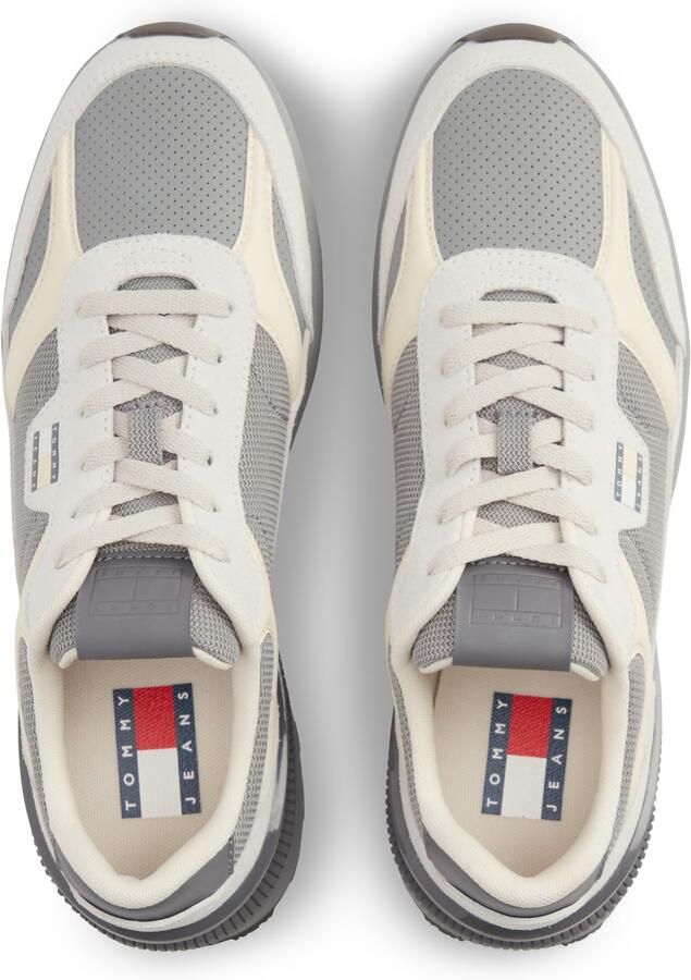 Tommy Jeans Sneakers laag ivoor grijs wit - Foto 3