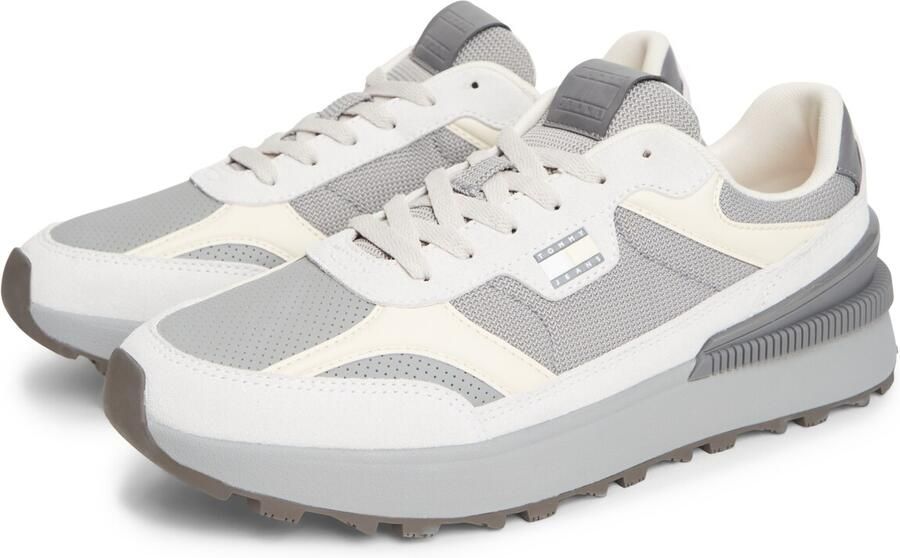 Tommy Jeans Sneakers laag ivoor grijs wit - Foto 5