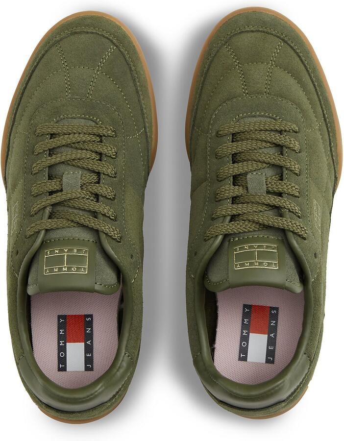 Tommy Jeans Sneakers laag lichtbeige groen gemêleerd - Foto 3