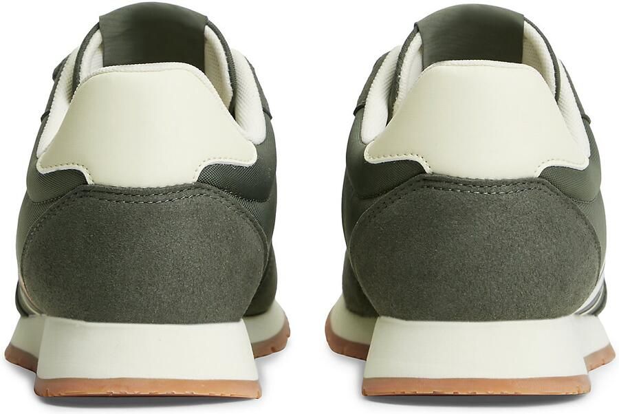 Tommy Jeans Sneakers hoog lichtbeige marine jade groen rood wit - Foto 6